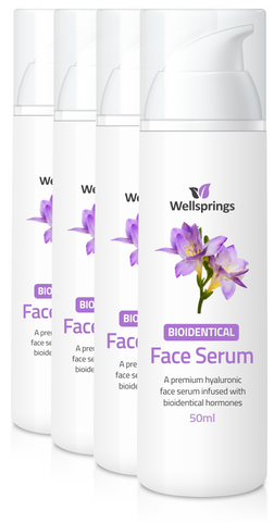 Wellsprings Bioidentical Face Serum - 4 Pack