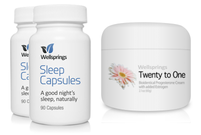 Wellsprings Sleep Capsules and 20-1 Cream Pack